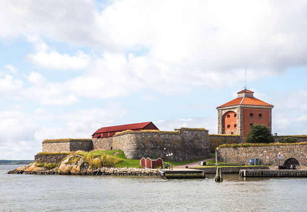 Båt till Älvsborgs Fästning i Göteborg