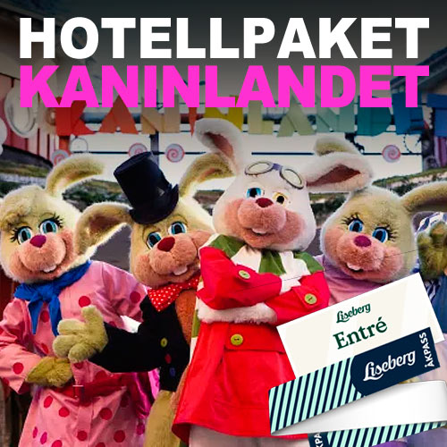 Boka Liseberg Kaninlandet hotellpaket i Göteborg 2026