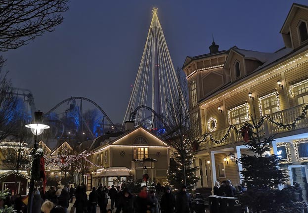 Julmarknad på Liseberg under jullovet