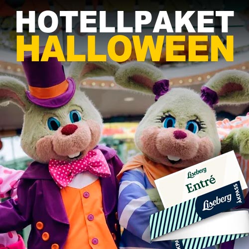 Boka Kaninlandet under Halloween på Liseberg hotellpaket i Göteborg 2025