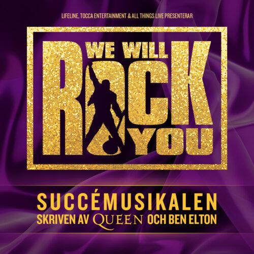 Boka musikalen We Will Rock You i Göteborg maj 2025
            