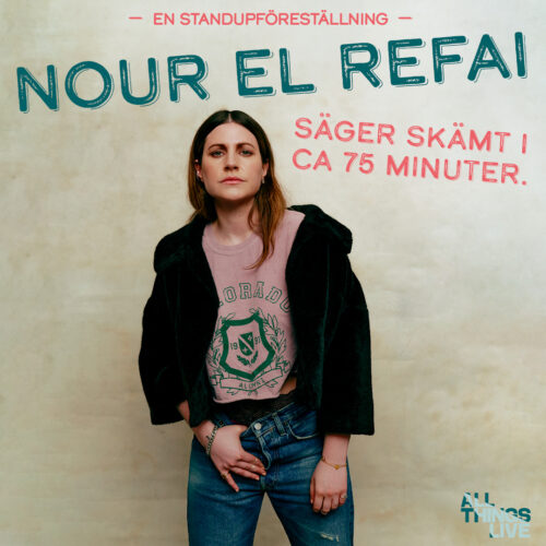 Boka Nour El Refai – Säger skämt i ca 75 minuter standup med hotell i Göteborg