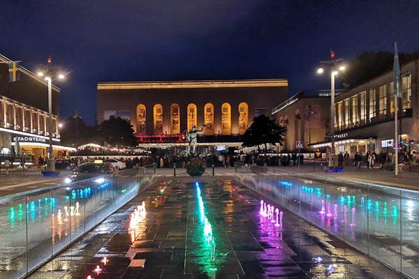 Götaplatsen nyårsfirande i Göteborg